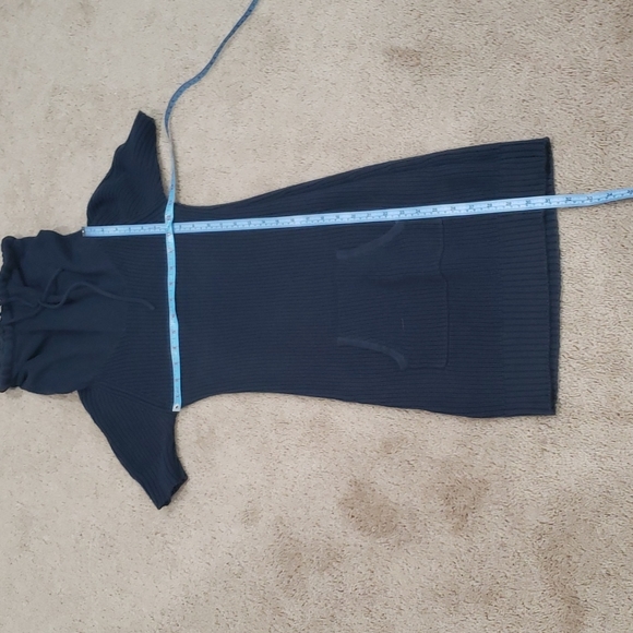 GoldenState m drawstring cowlneck mini sweater dress tunic stretchy personal fit - Picture 8 of 8